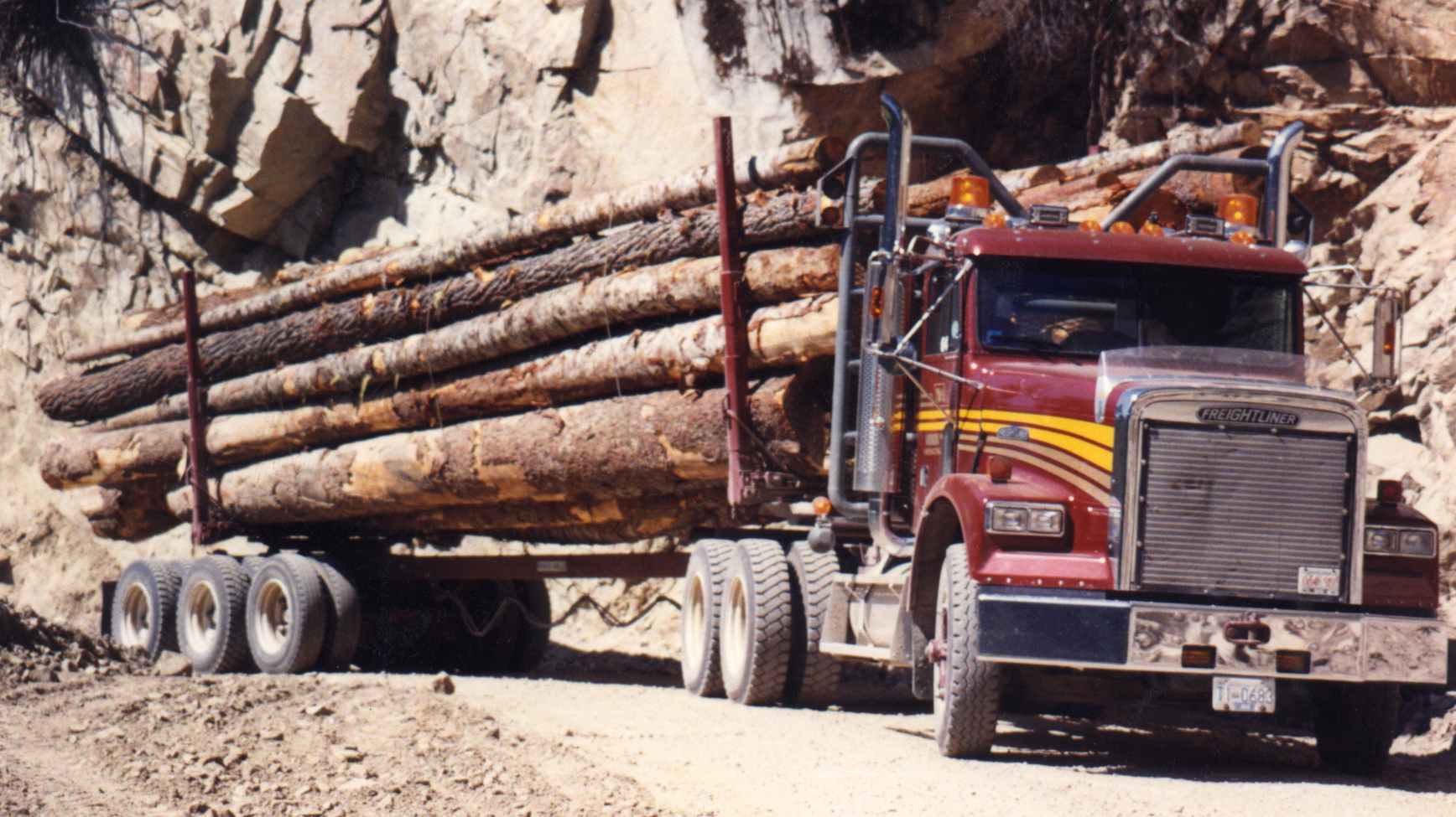 Tridem Loaded with logs